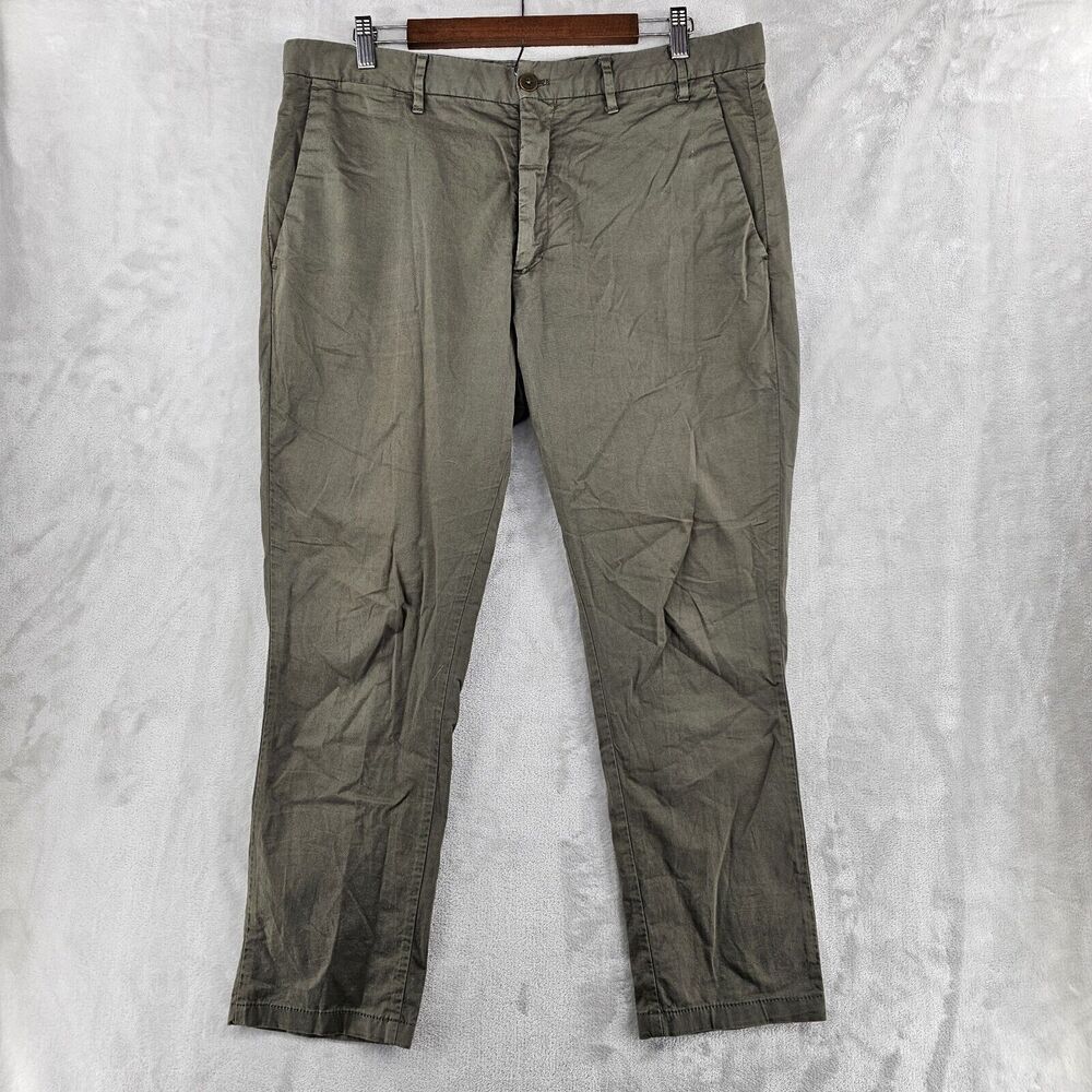 Norse Project Mens Size‎ 36x27 Green Aros Slim Light Streach (Flaw)